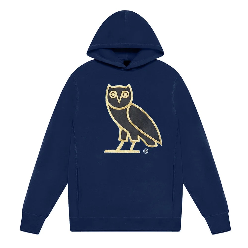 OVO - OG Embroidered Owl Hoodie - Navy/Gold - Vintage 2012 - 100% Authentic